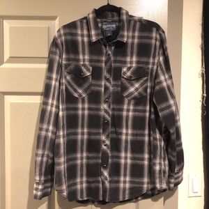 American Rag XL grey and black flannel